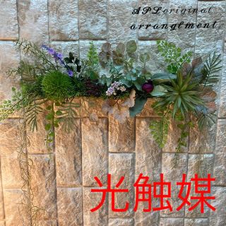 光触媒 人工観葉植物 抗菌消臭 ウォールグリーン5555(壁掛けミラー)