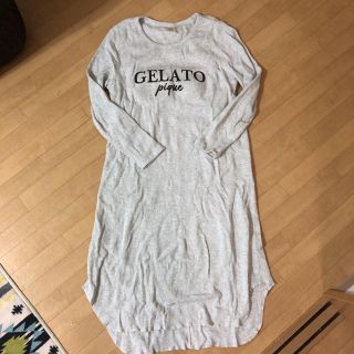 ジェラートピケ(gelato pique)のジェラートピケ♡パット入りワンピース♡美品(ルームウェア)