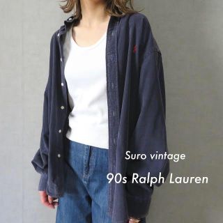 ポロラルフローレン(POLO RALPH LAUREN)の90s ラルフローレン 刺繍ロゴ コーデュロイシャツ 古着女子 vintage(シャツ/ブラウス(長袖/七分))