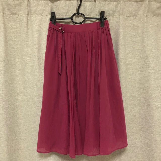 WORLD BASIC(ワールドベーシック)のLE TiROiR シフォンボイルスカート レディースのスカート(ひざ丈スカート)の商品写真