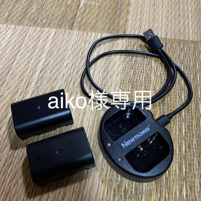 lumix バッテリー　充電器　DMW-BLF19 ×2個(純正1,非純正1)