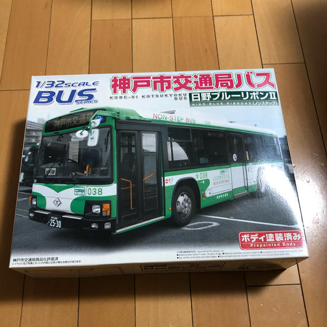 AOSHIMA(アオシマ)の神戸市バス　プラモデル　アオシマ エンタメ/ホビーのおもちゃ/ぬいぐるみ(模型/プラモデル)の商品写真