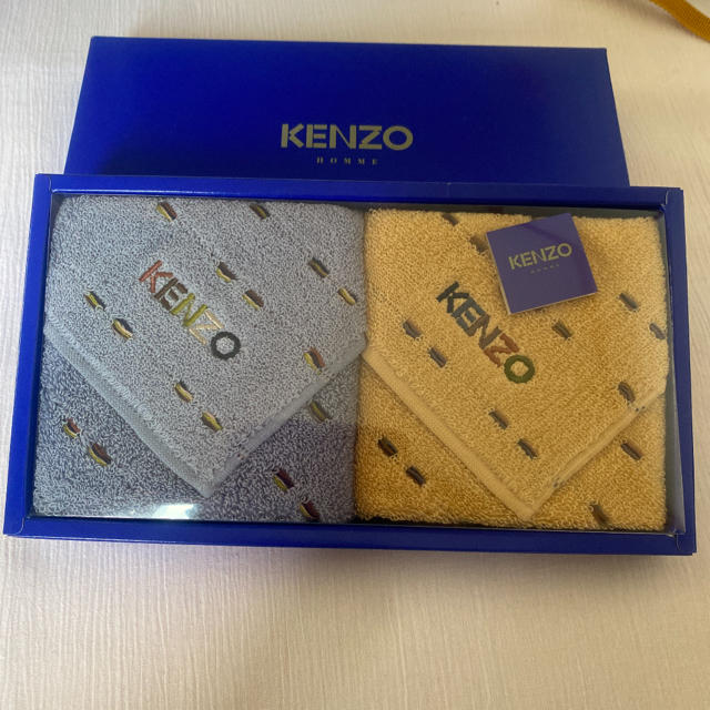 KENZO(ケンゾー)のKENZO タオルハンカチ 2セット(未開封/箱入り) インテリア/住まい/日用品の日用品/生活雑貨/旅行(タオル/バス用品)の商品写真