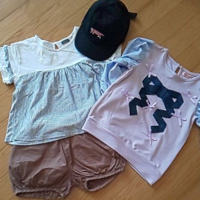 anyFAM(エニィファム)の女の子 まとめ売り 夏服  110 120 キッズ/ベビー/マタニティのキッズ服女の子用(90cm~)(Tシャツ/カットソー)の商品写真