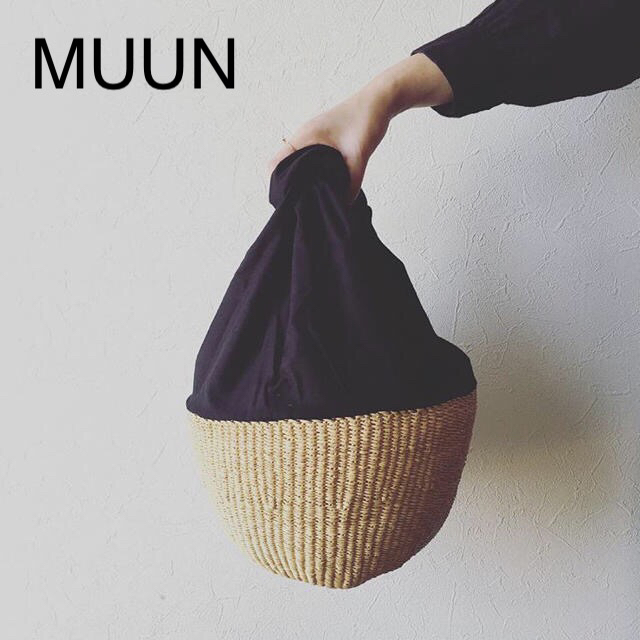 のため MUUN の通販 by tkm's shop｜ラクマ カゴバック 取手グレー サイズ