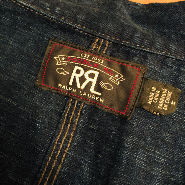 RRL(ダブルアールエル)のダブルアールエル　RRL コート　デニム　アウター　M  ほぼ未使用！ メンズのジャケット/アウター(Gジャン/デニムジャケット)の商品写真