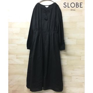 スローブイエナ(SLOBE IENA)の【SLOBE IENA】ワンピース(F) ロング　タッセル  レース　ピンタック(ロングワンピース/マキシワンピース)