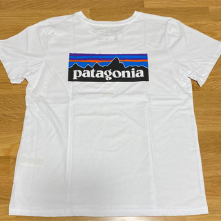 パタゴニア(patagonia)のパタゴニア　P-6ロゴ　レスポンスシビリティ　定番Tシャツ　白(Tシャツ/カットソー(半袖/袖なし))