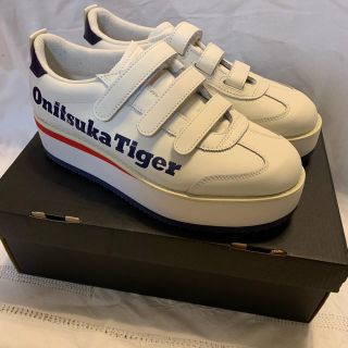 オニツカタイガー(Onitsuka Tiger)の脚長❗️超美品オニツカタイガーDELEGATION CHUNK W  25.5㎝(スニーカー)