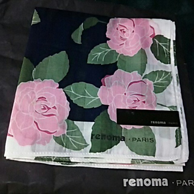 RENOMA(レノマ)のレノマ ハンカチ ローズ レディースのファッション小物(ハンカチ)の商品写真