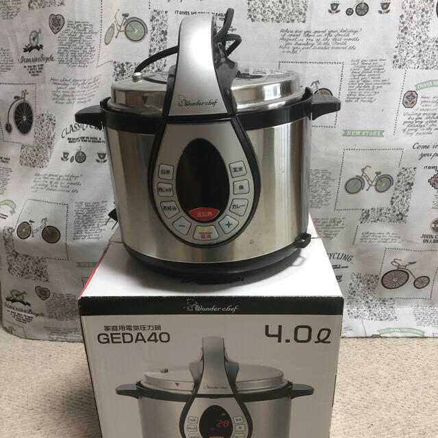 未使用★ 家庭用品電気圧力鍋　ワンダーシェフ　4.0ℓ圧力鍋