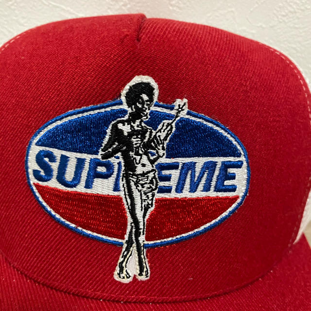 supreme ヒスグラ　メッシュキャップ  赤　レッド