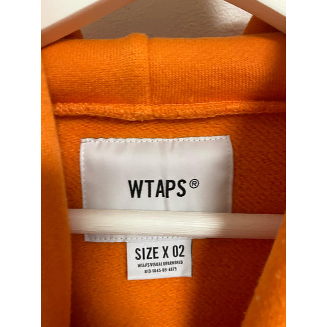 W)taps(ダブルタップス)のWTAPS パーカー　オレンジ　x02 二回着用　M メンズのトップス(パーカー)の商品写真