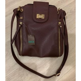 モア(MOR)のRI☆NA様専用 ショルダー バッグ ボルドー BAG(ショルダーバッグ)