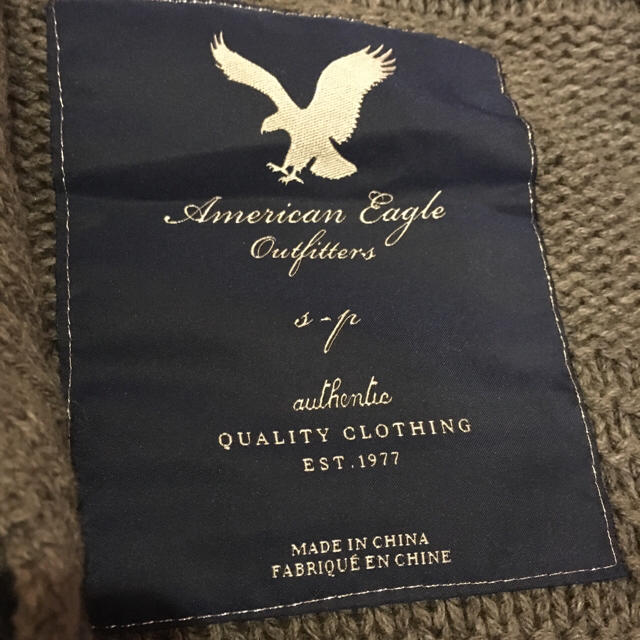 American Eagle(アメリカンイーグル)のAE グレーロングカーディガン レディースのトップス(カーディガン)の商品写真