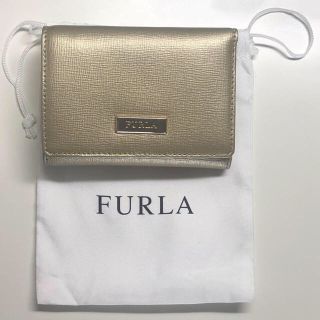 フルラ(Furla)のFURLA♡三つ折り財布 ゴールド(財布)