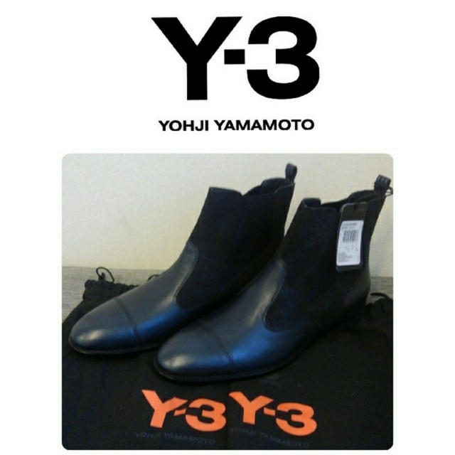 最終値下 27.5㎝ Y-3 ヨウジ ヤマモト スエードチェルシーブーツ