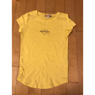 マックスアンドコー(Max & Co.)の新品　未使用　MAX&CO マックス&コー　Tシャツ　黄色　ラインストーン　s(Tシャツ(半袖/袖なし))