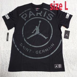 ナイキ(NIKE)のPSG ジョーダン 19/20 ロゴ Tシャツ size L(Tシャツ/カットソー(半袖/袖なし))