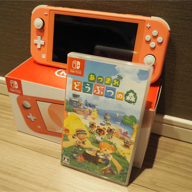 ニンテンドースイッチライト　コーラル　どうぶつの森