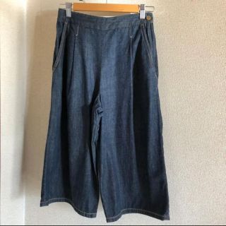 プラステ(PLST)の★値下げ★PLST☆プラステ ワイドパンツ ガウチョ クロップドパンツ M(クロップドパンツ)