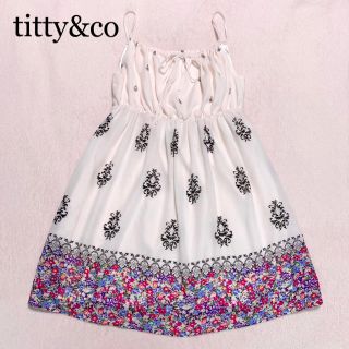 ティティアンドコー(titty&co)の美品 ◆ティティアンドコー◆ キャミ ワンピース(ミニワンピース)