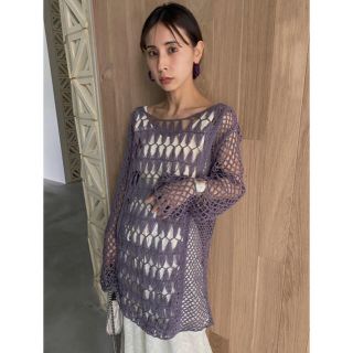 アメリヴィンテージ(Ameri VINTAGE)のAmeri VINTAGE / MEDI 2WAY CROCHET KNIT(ニット/セーター)