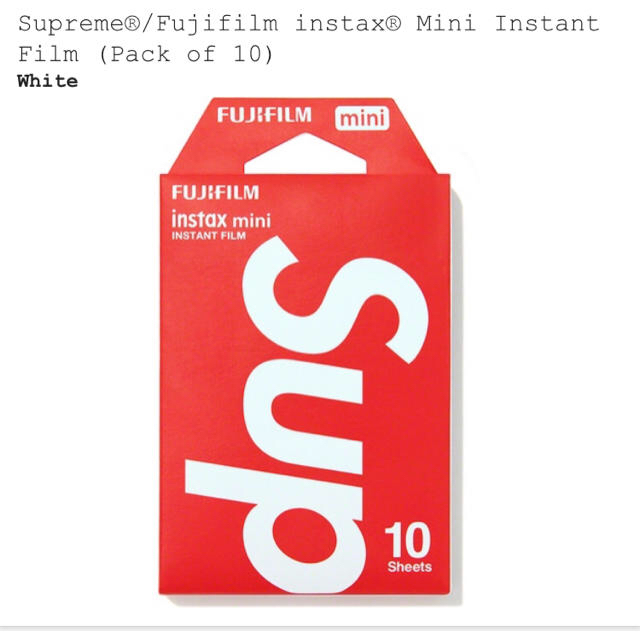 Supreme fujifilm instant mini film 2セット