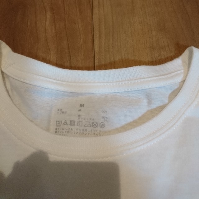 MUJI (無印良品)(ムジルシリョウヒン)の無印 白ロンTシャツ 綿100％ 値下げ レディースのトップス(Tシャツ(長袖/七分))の商品写真