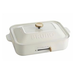 ブルーノマリ(BRUNOMAGLI)のBRUNO コンパクトホットプレート　White(調理機器)