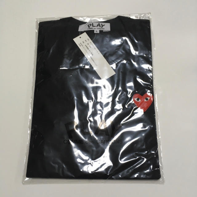 COMME des GARCONS(コムデギャルソン)のLサイズ　PLAY COMME des GARCONS ワンポイントTシャツ レディースのトップス(Tシャツ(半袖/袖なし))の商品写真