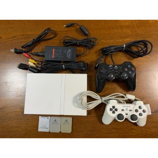 プレイステーション2(PlayStation2)の【動作確認済】【メモリーカード付】プレイステーション2 SCPH-70000 白(家庭用ゲーム機本体)