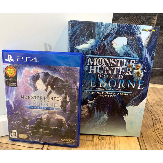PS4 500GB CHU2200A&モンハン&攻略本&縦置きスタンド 3