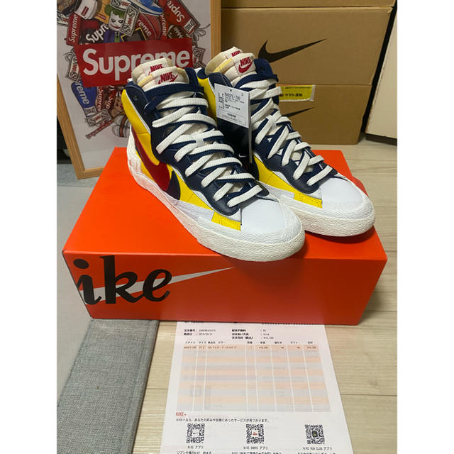 NIKE(ナイキ)のNike blazer mid Sacai 27.5cm ベガ様専用ページ メンズの靴/シューズ(スニーカー)の商品写真