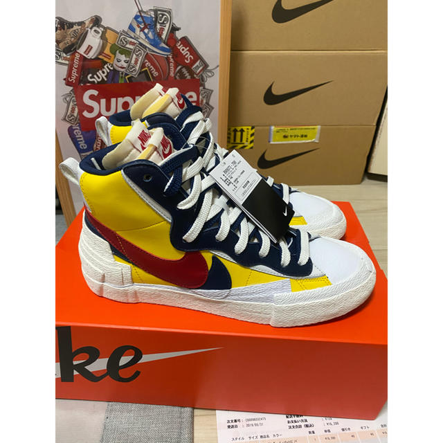 NIKE(ナイキ)のNike blazer mid Sacai 27.5cm ベガ様専用ページ メンズの靴/シューズ(スニーカー)の商品写真