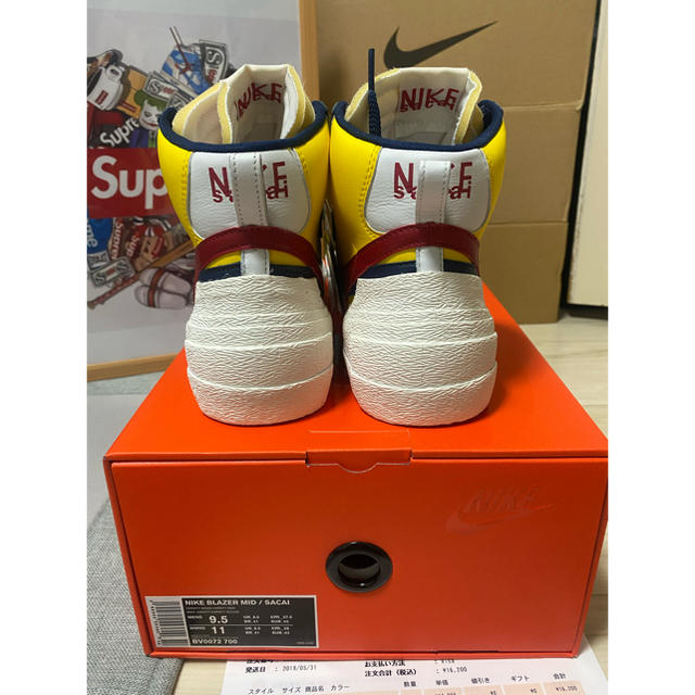 NIKE(ナイキ)のNike blazer mid Sacai 27.5cm ベガ様専用ページ メンズの靴/シューズ(スニーカー)の商品写真