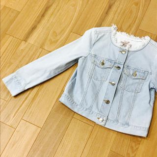 ジルバイジルスチュアート(JILL by JILLSTUART)のノーカラーデニムジャケット(Gジャン/デニムジャケット)