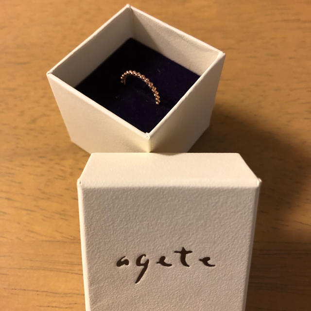 agete(アガット)のアガット　ピンキーリング レディースのアクセサリー(リング(指輪))の商品写真