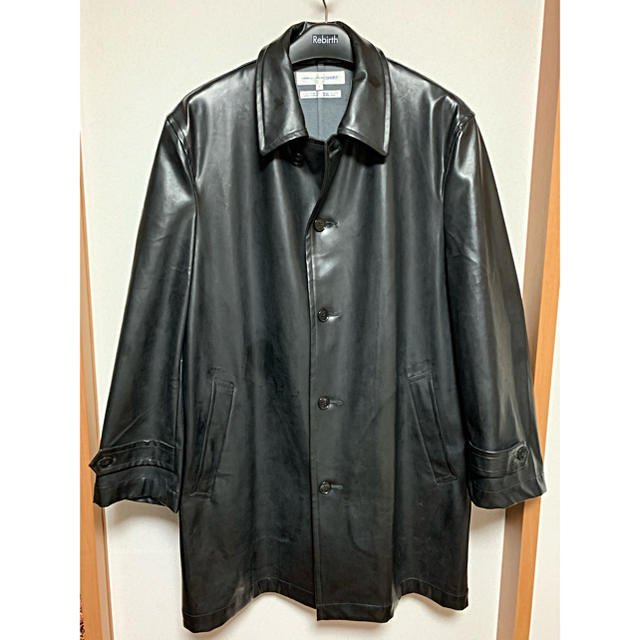 COMME des GARÇONS SHIRT PVC ステンカラーコートジャケット/アウター