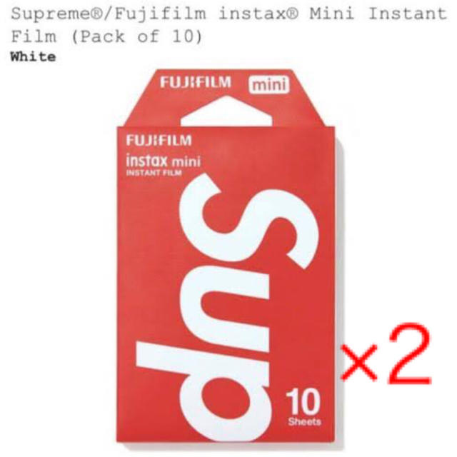 Supreme(シュプリーム)のSupreme Fuji instax Mini Instant Film スマホ/家電/カメラのスマホ/家電/カメラ その他(その他)の商品写真