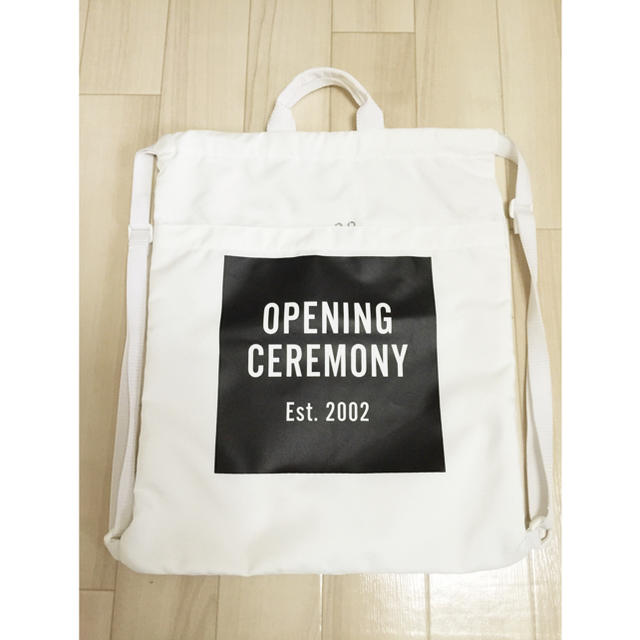 OPENING CEREMONY オープニングセレモニー♡ナップサック 白の通販 by Mobb's shop ｜オープニングセレモニーならラクマ