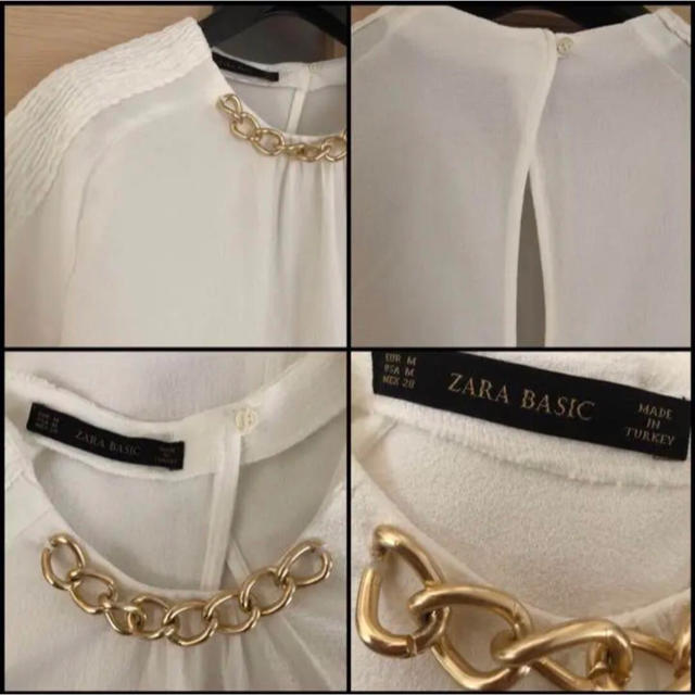 ZARA(ザラ)の【美品】ZARA BASIC ブラウス トップス レディースのトップス(シャツ/ブラウス(半袖/袖なし))の商品写真