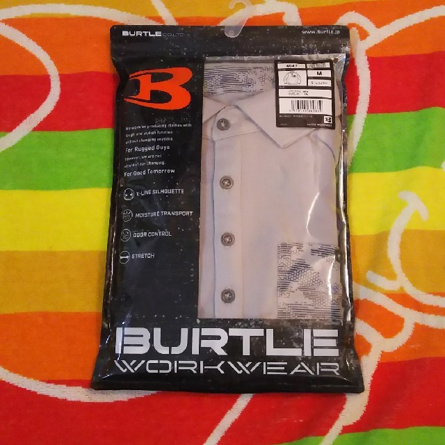 BURTLE(バートル)のバートル長袖ポロシャツｻｲｽﾞM メンズのトップス(ポロシャツ)の商品写真