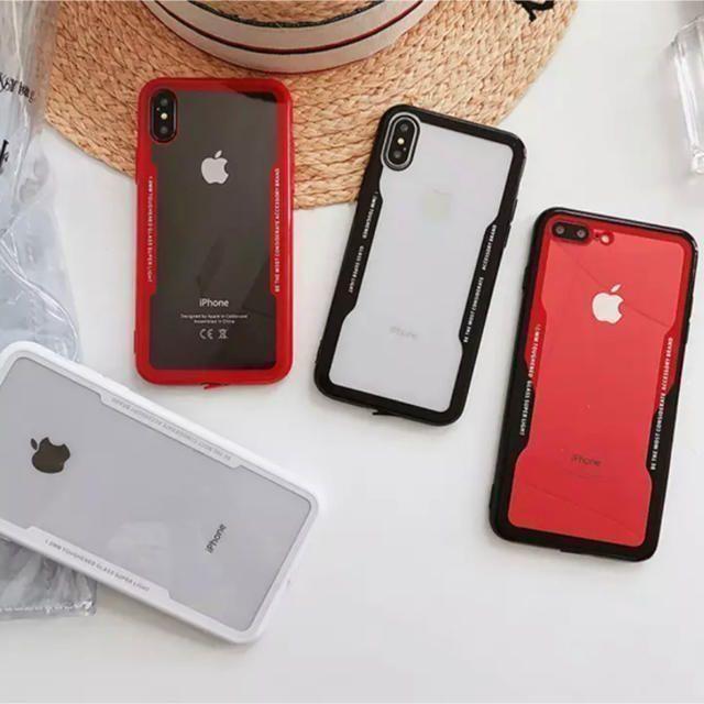 インスタ映えiPhoneXS Maxレッドケース スマホ/家電/カメラのスマホアクセサリー(iPhoneケース)の商品写真