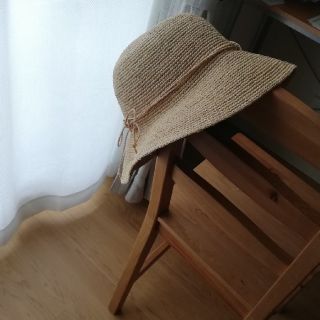 ムジルシリョウヒン(MUJI (無印良品))の★お疲れさまです様専用★無印良品 ラフィア キャペリン つば帽子(麦わら帽子/ストローハット)