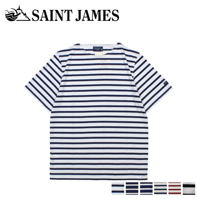 SAINT JAMES(セントジェームス)の【美品・セット】セントジェームス ボーダー カットソー 長袖 半袖 Tシャツ メンズのトップス(Tシャツ/カットソー(半袖/袖なし))の商品写真