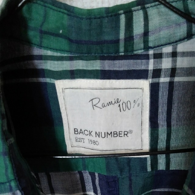 BACK NUMBER(バックナンバー)のBack Number 麻シャツ レディースのトップス(シャツ/ブラウス(長袖/七分))の商品写真