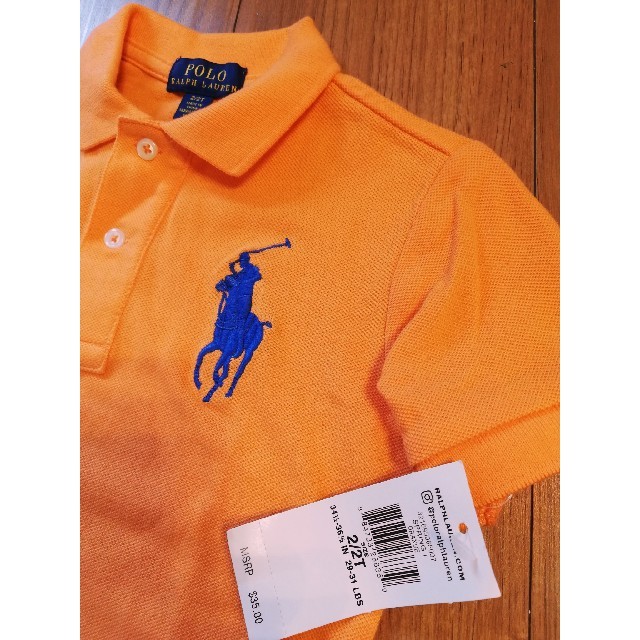 POLO RALPH LAUREN(ポロラルフローレン)の新品★ralph lauren　ラルフローレン　ポロシャツ　2T 90cm キッズ/ベビー/マタニティのキッズ服男の子用(90cm~)(Tシャツ/カットソー)の商品写真