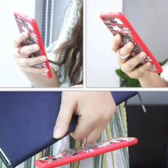 スマホリング バンカーリング スマホ スタンドリング透明四角型 スマホ/家電/カメラのスマホアクセサリー(その他)の商品写真