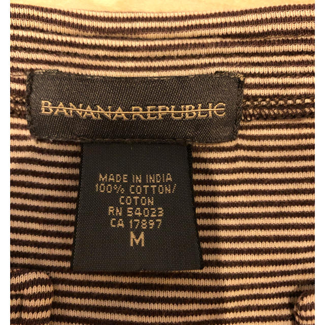 Banana Republic(バナナリパブリック)の半袖Tシャツ　バナリパ　カットソー　茶色　Mサイズ レディースのトップス(カットソー(半袖/袖なし))の商品写真